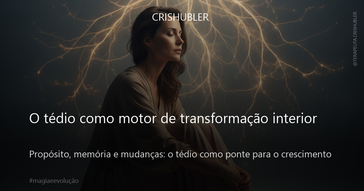 O tédio como motor de transformação interior
