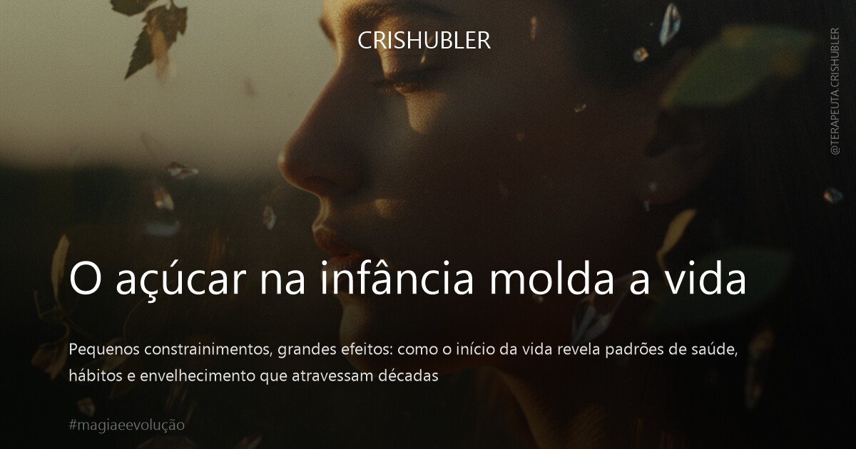 O açúcar na infância molda a vida