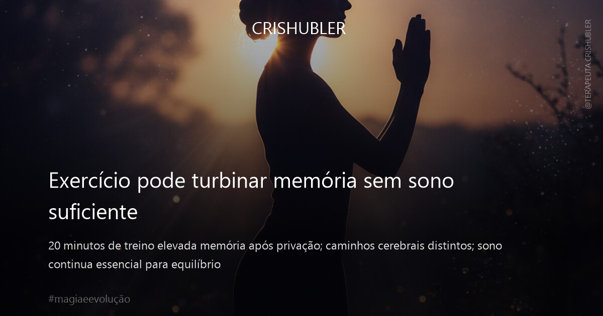Exercício pode turbinar memória sem sono suficiente