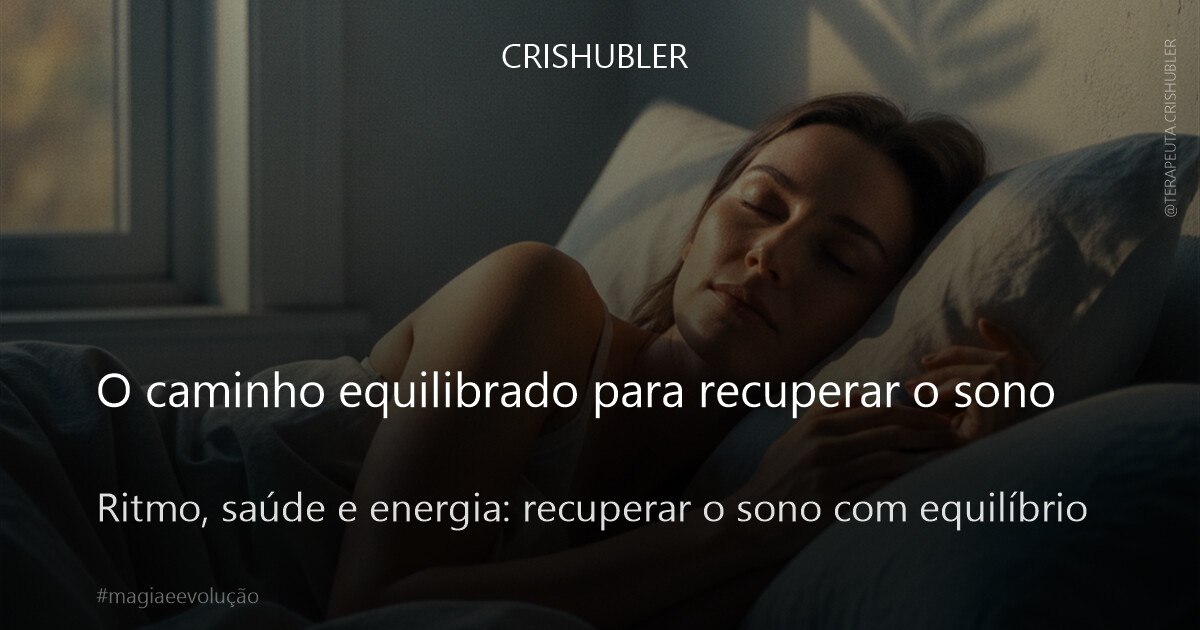 O caminho equilibrado para recuperar o sono