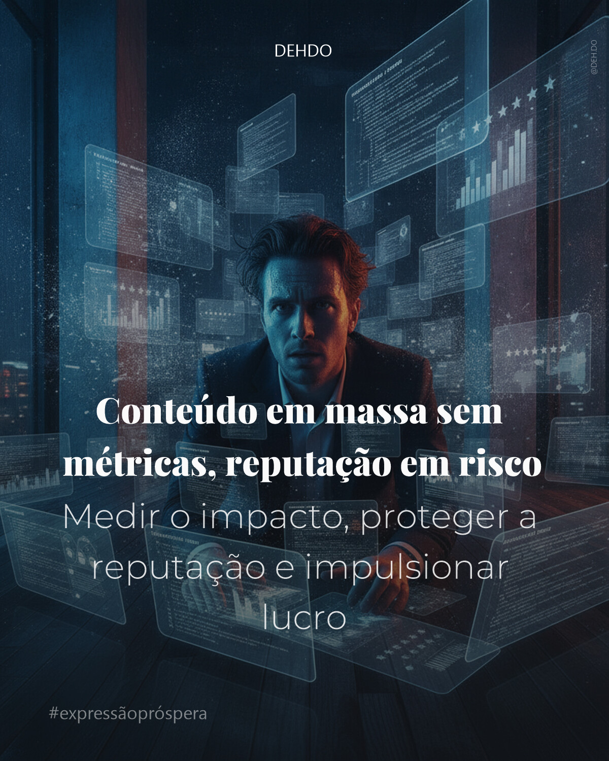Conteúdo em massa sem métricas, reputação em risco