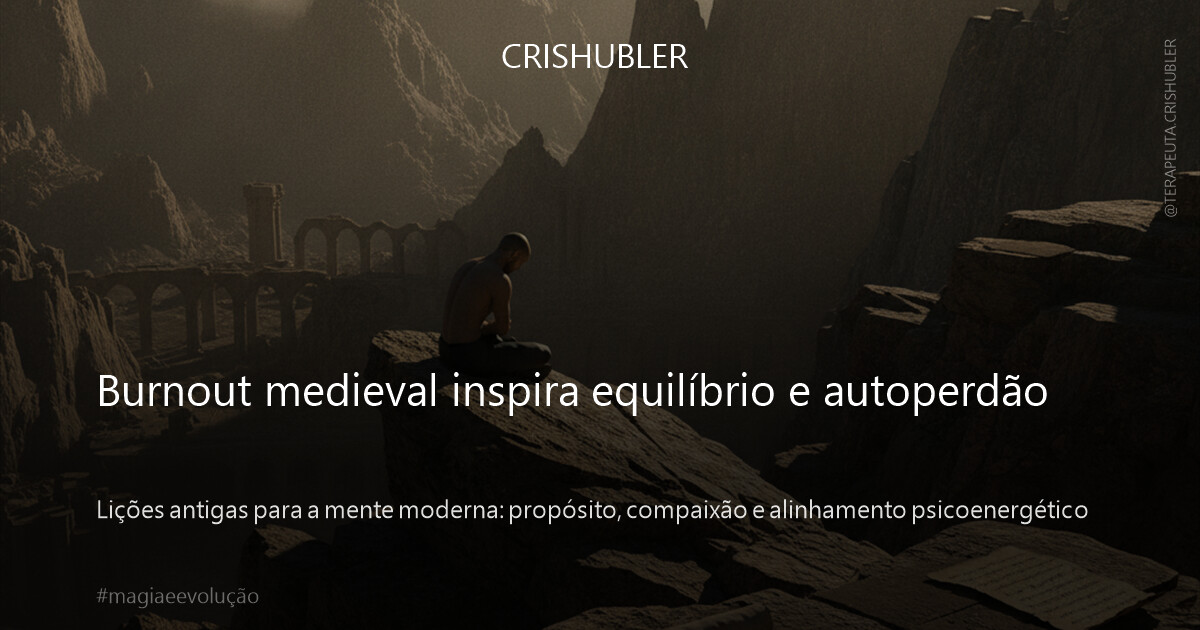 Burnout medieval inspira equilíbrio e autoperdão