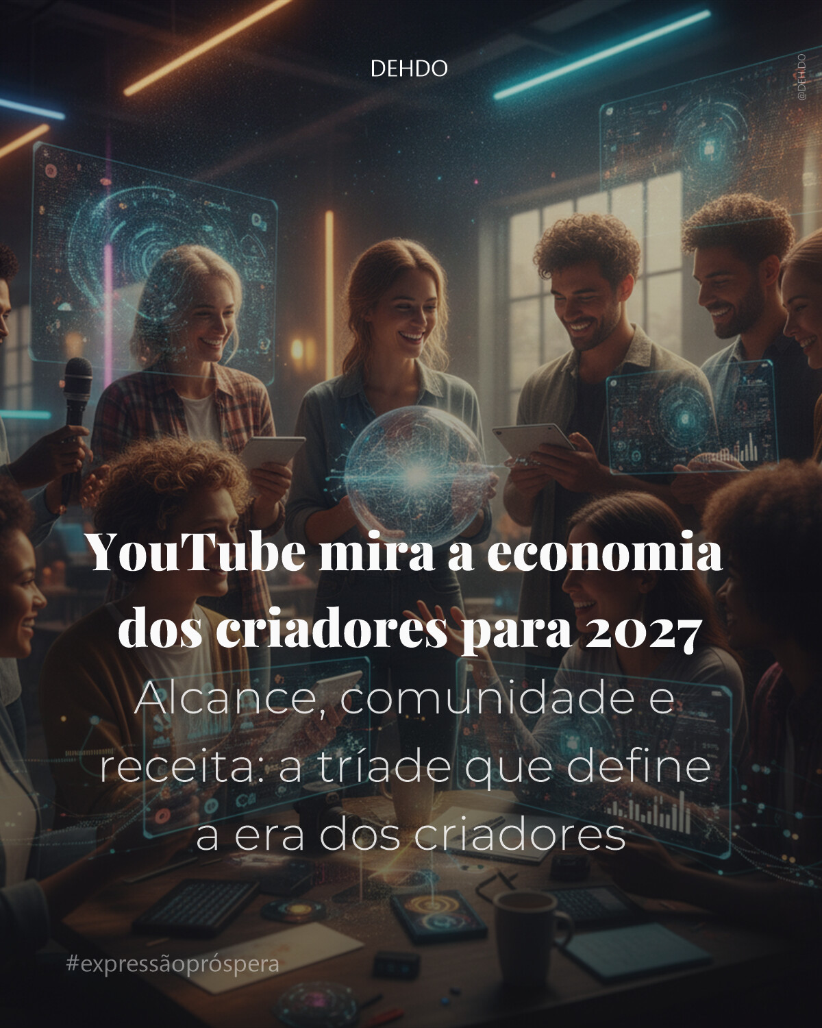 YouTube mira a economia dos criadores para 2027
