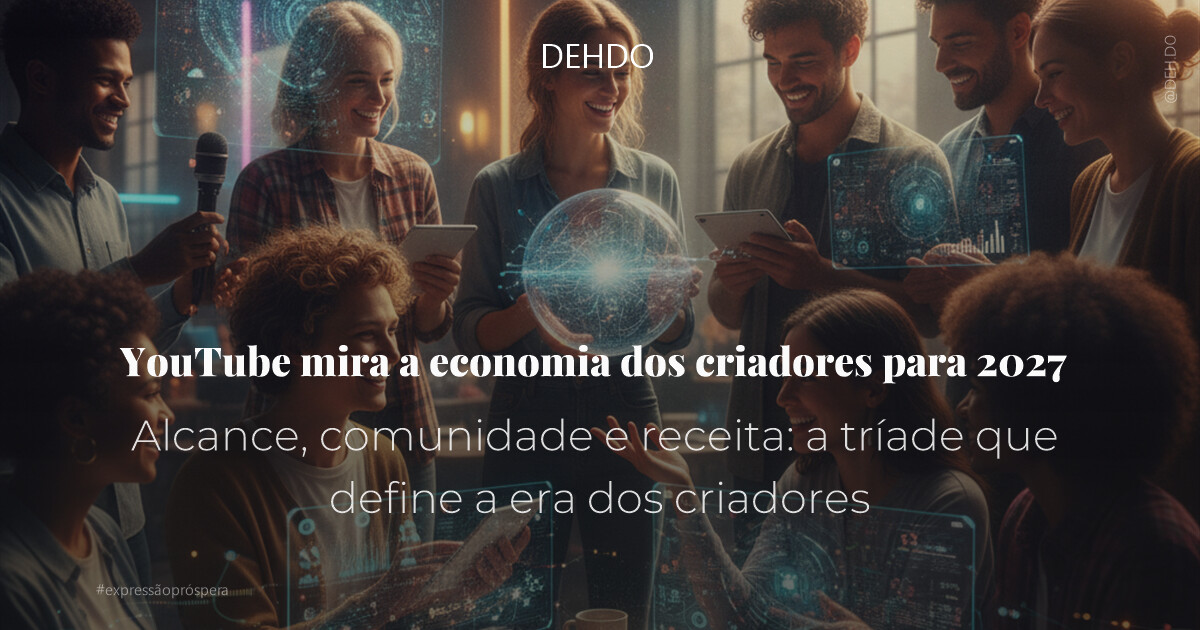 YouTube mira a economia dos criadores para 2027