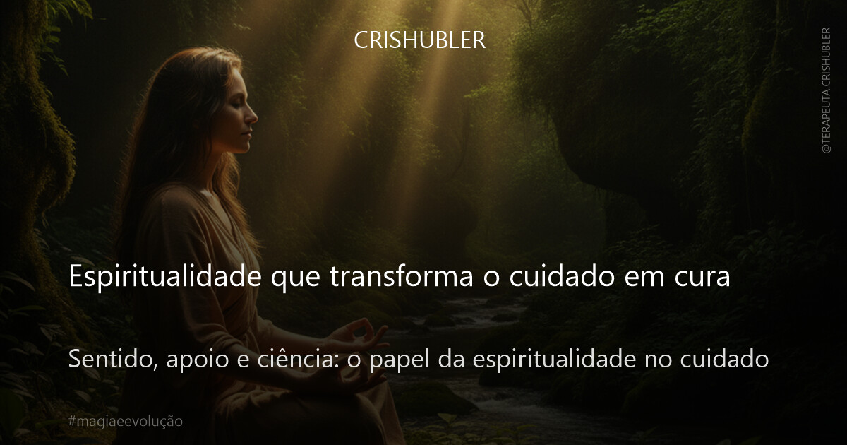 Espiritualidade que transforma o cuidado em cura