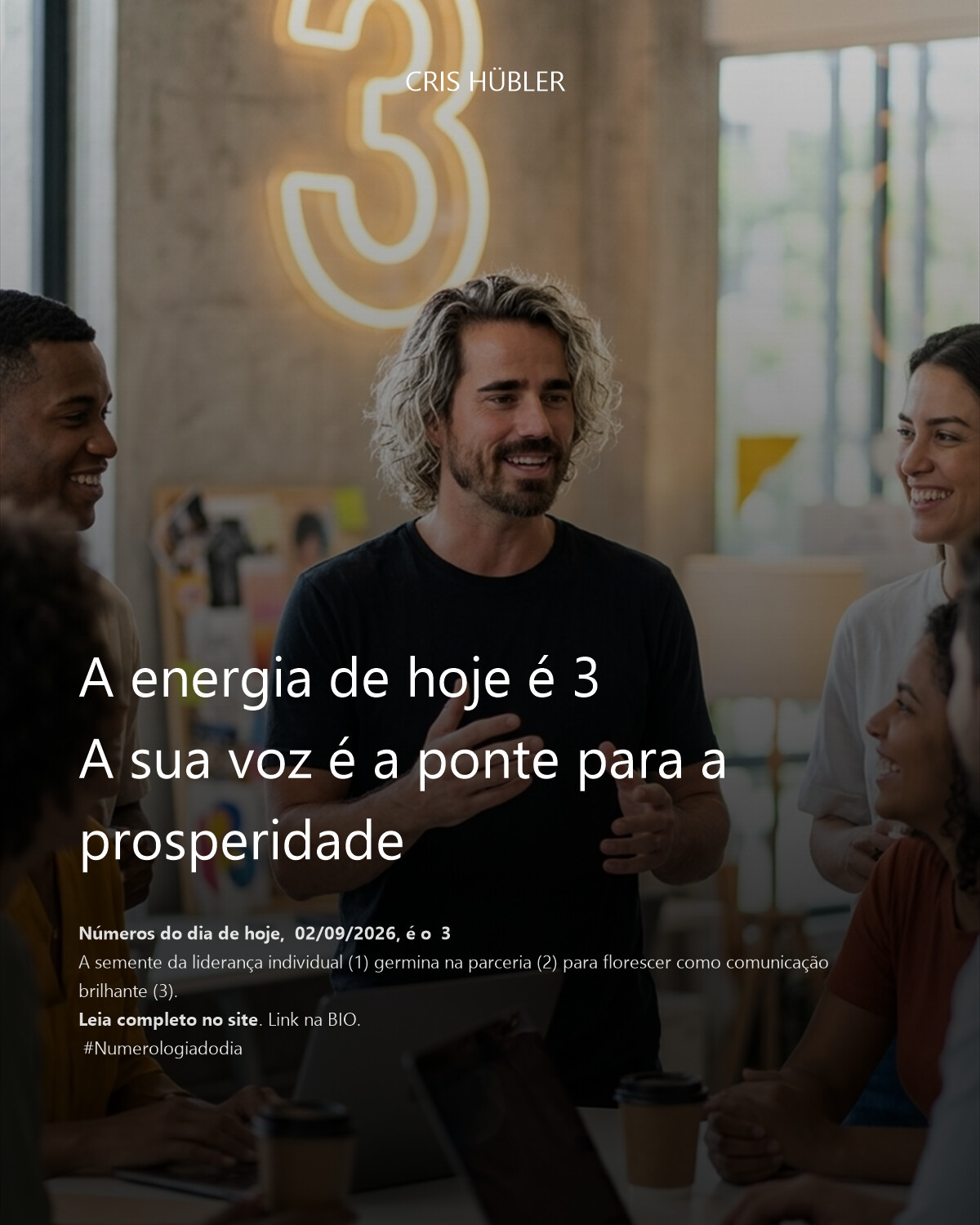 A energia de hoje é 3
A sua voz é a ponte para a prosperidade