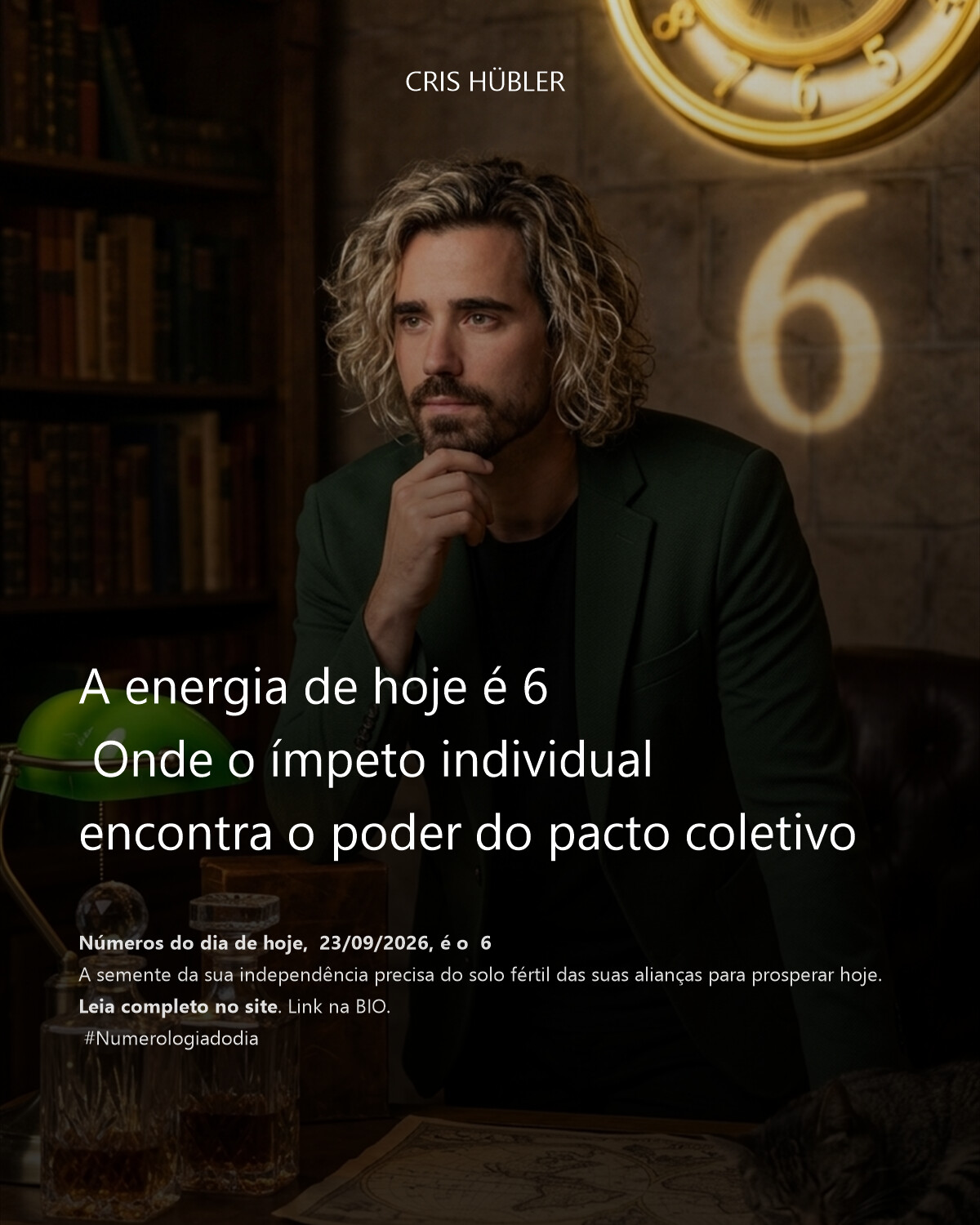 A energia de hoje é 6 \n Onde o ímpeto individual encontra o poder do pacto coletivo