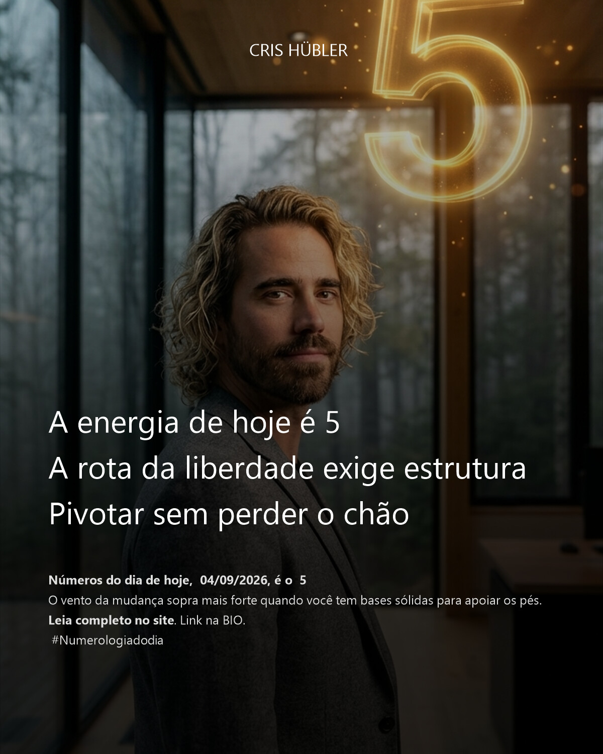 A energia de hoje é 5
A rota da liberdade exige estrutura
Pivotar sem perder o chão