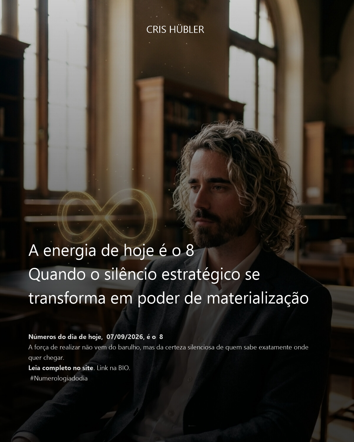 A energia de hoje é o 8
Quando o silêncio estratégico se transforma em poder de materialização