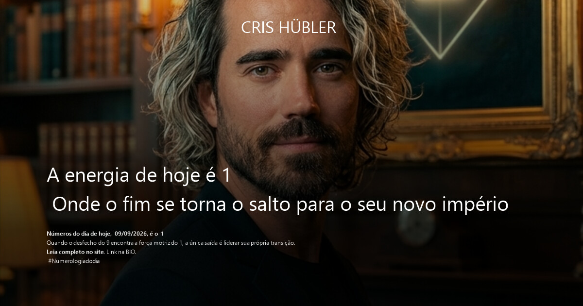 A energia de hoje é 1 
 Onde o fim se torna o salto para o seu novo império
