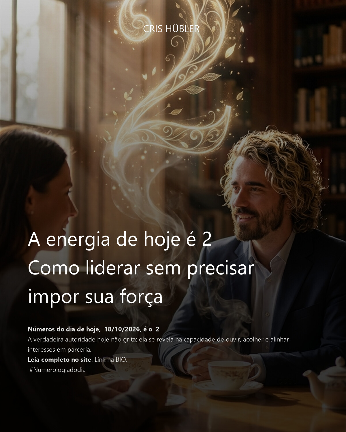 A energia de hoje é 2
Como liderar sem precisar impor sua força