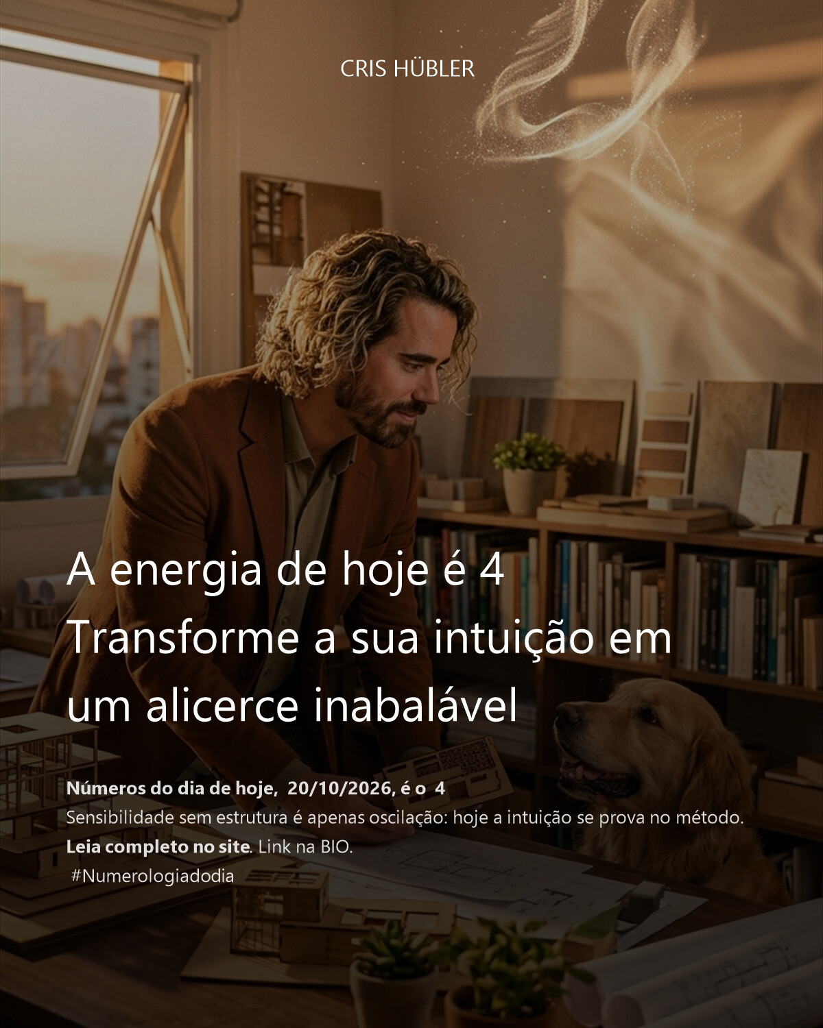 A energia de hoje é 4
Transforme a sua intuição em um alicerce inabalável