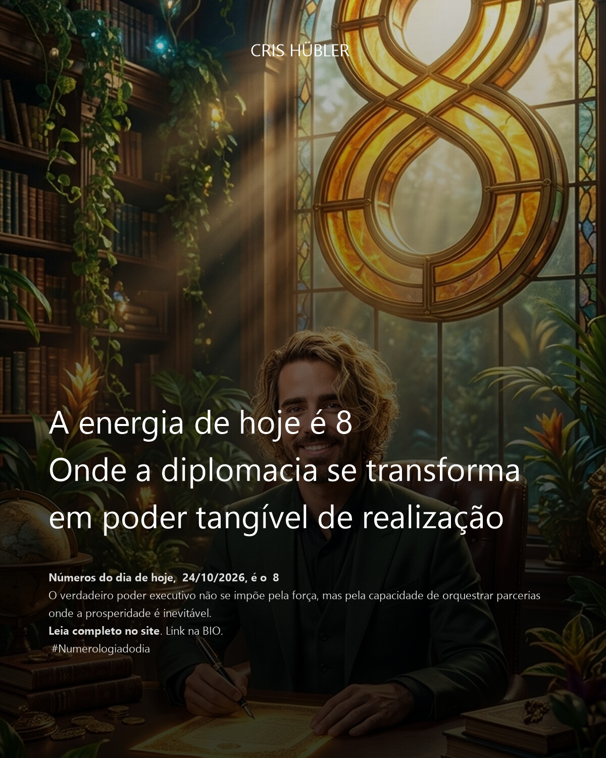 A energia de hoje é 8
Onde a diplomacia se transforma em poder tangível de realização
