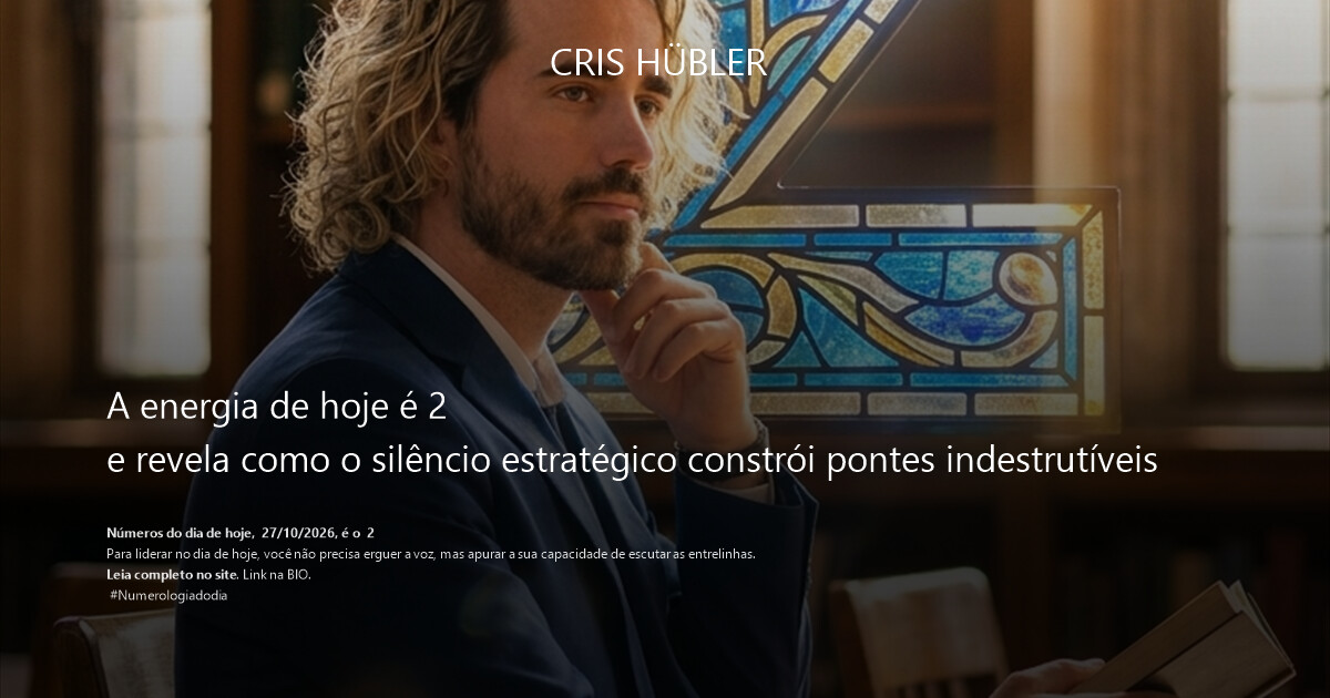 A energia de hoje é 2
e revela como o silêncio estratégico constrói pontes indestrutíveis