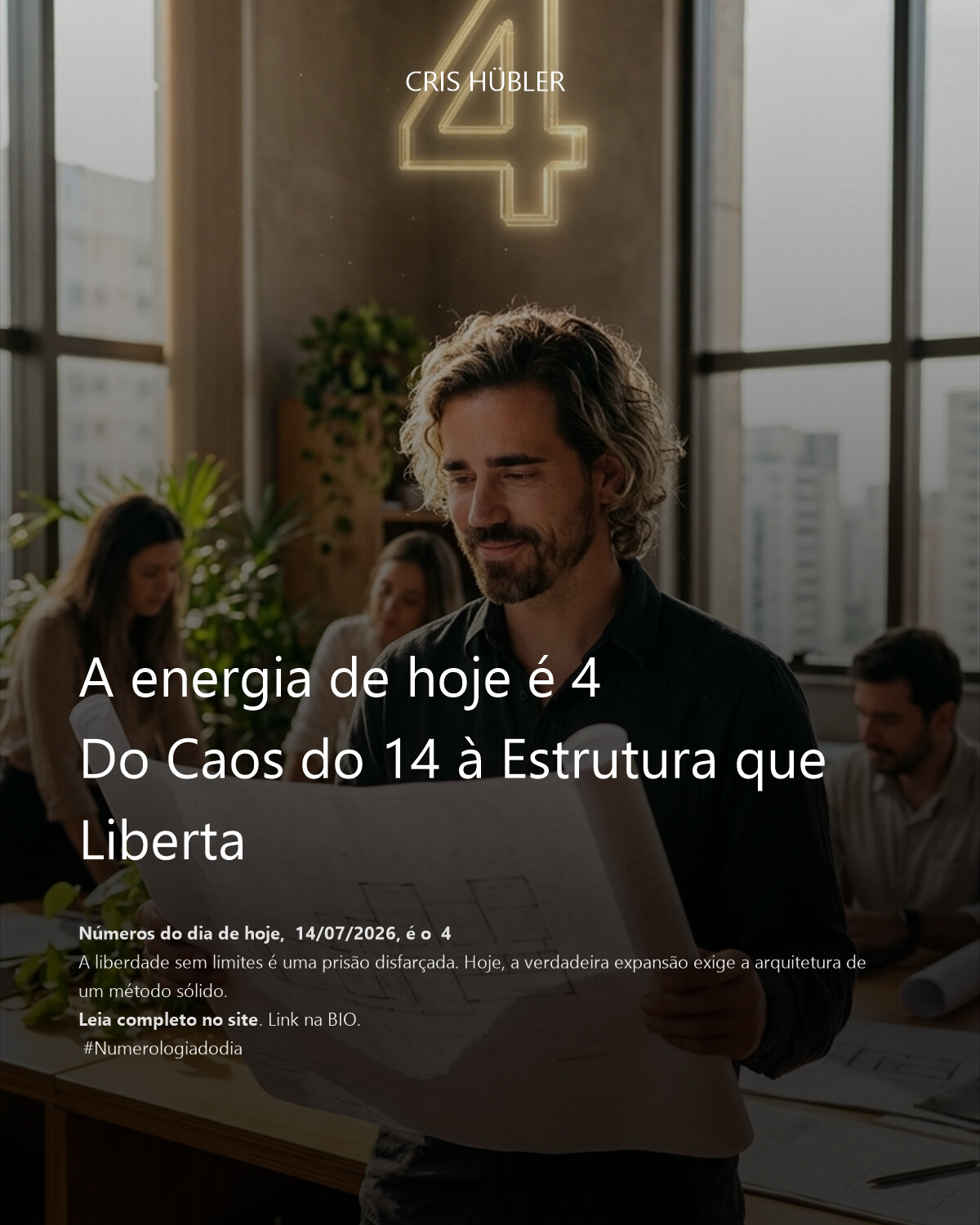 A energia de hoje é 4
Do Caos do 14 à Estrutura que Liberta