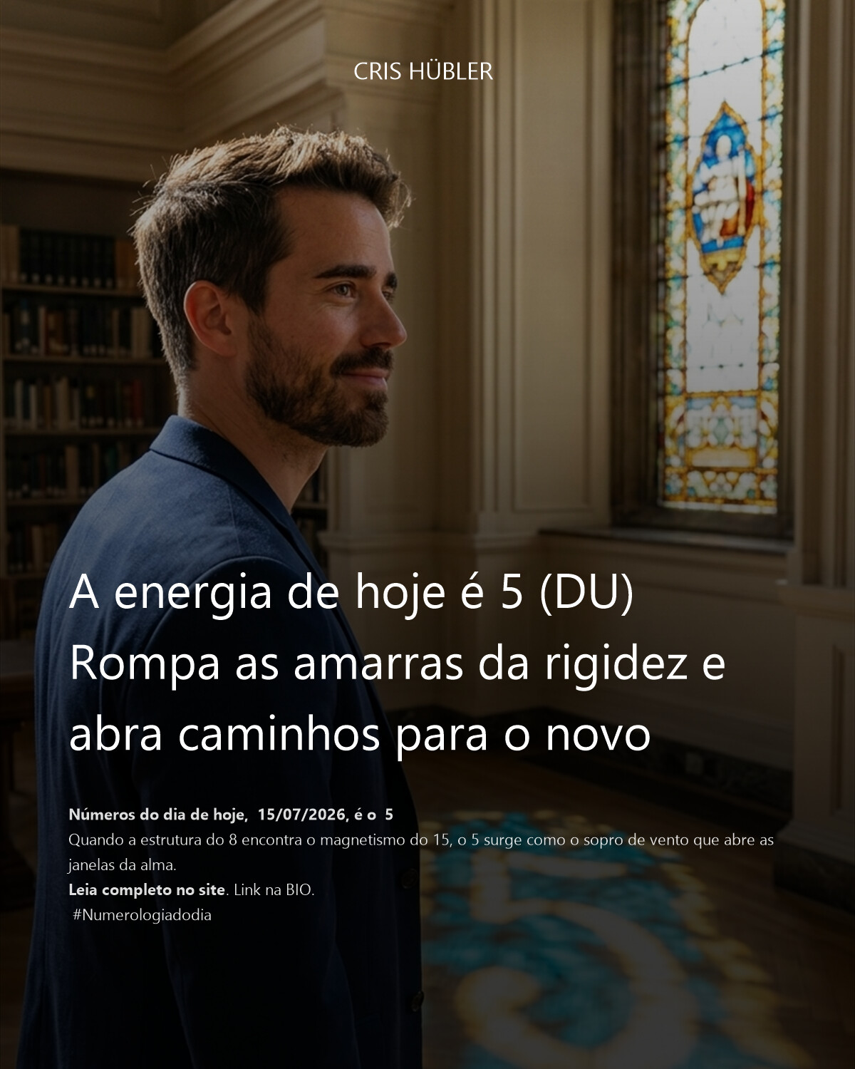 A energia de hoje é 5 (DU)
Rompa as amarras da rigidez e abra caminhos para o novo