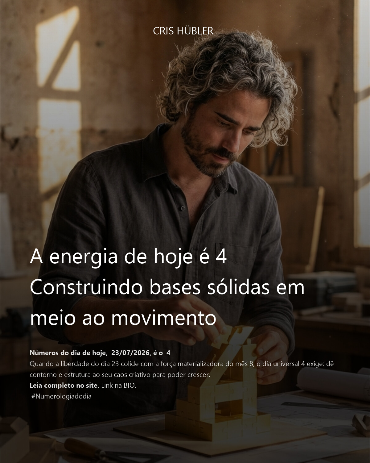 A energia de hoje é 4
Construindo bases sólidas em meio ao movimento