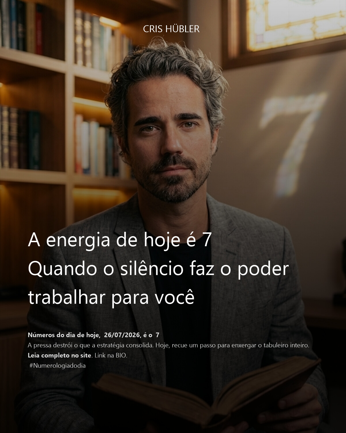 A energia de hoje é 7
Quando o silêncio faz o poder trabalhar para você