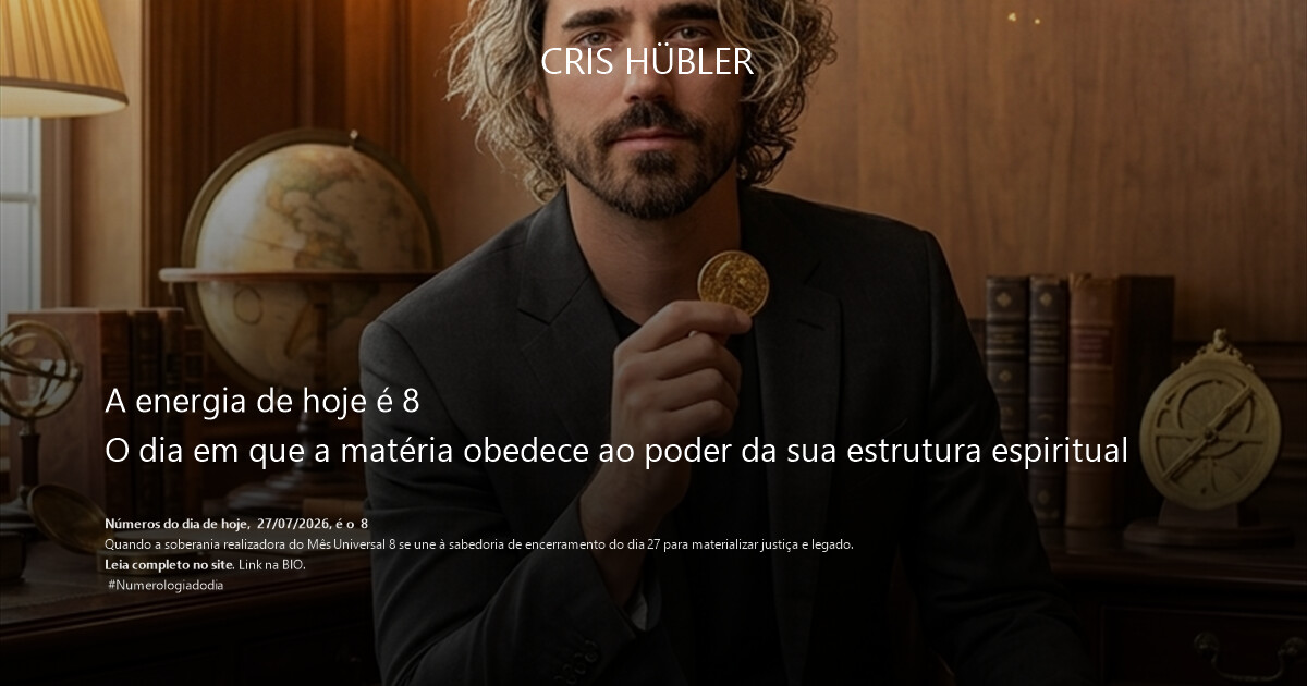 A energia de hoje é 8 e exige o seu posicionamento 
 Chega de pedir desculpas pelo seu poder