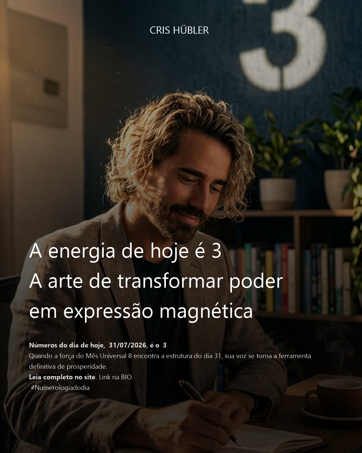 A energia de hoje é 3
A arte de transformar poder em expressão magnética