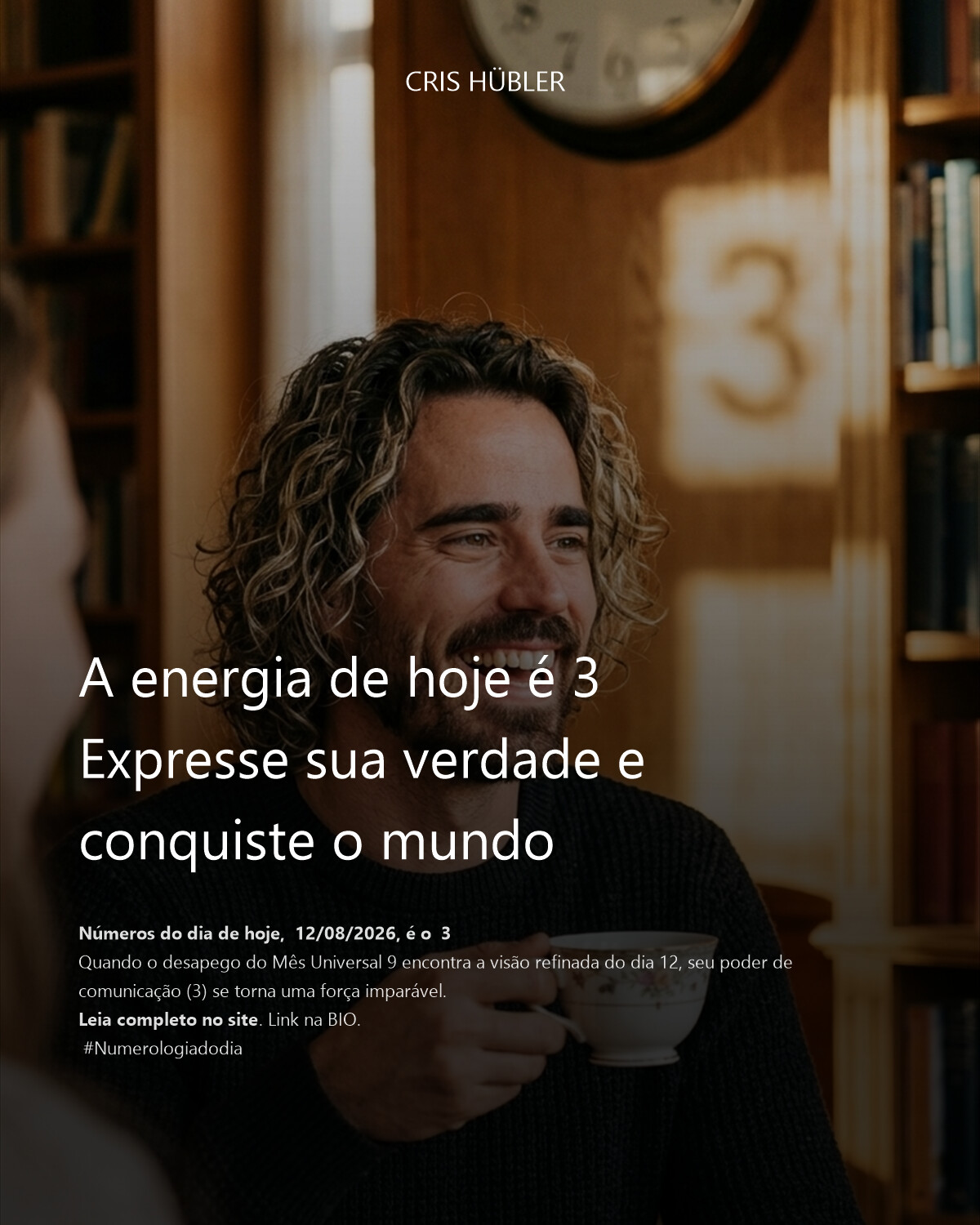 A energia de hoje é 3
Expresse sua verdade e conquiste o mundo