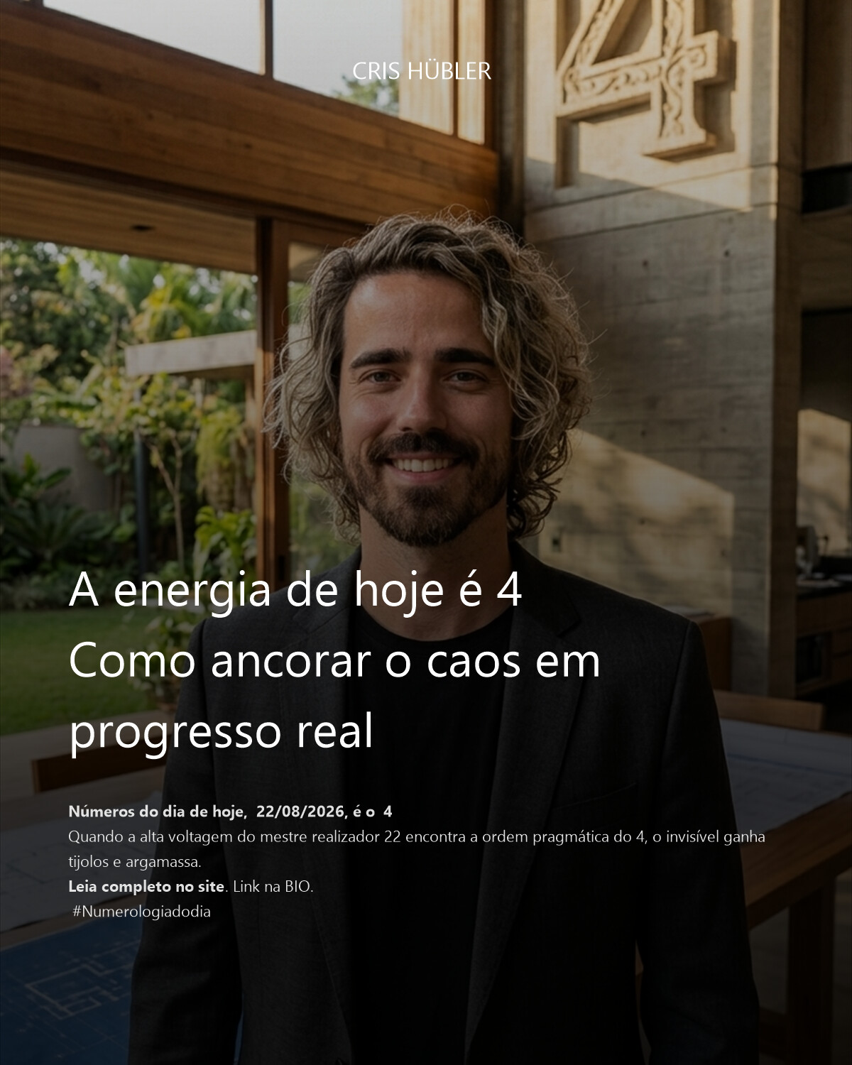 A energia de hoje é 4
Como ancorar o caos em progresso real