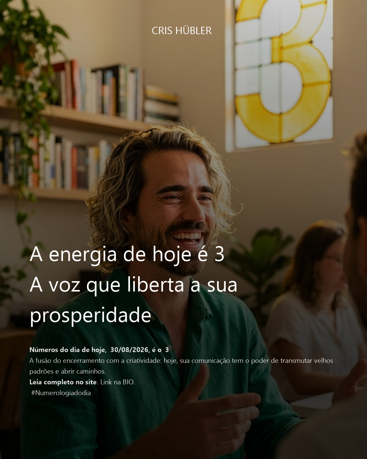 A energia de hoje é 3 
A voz que liberta a sua prosperidade